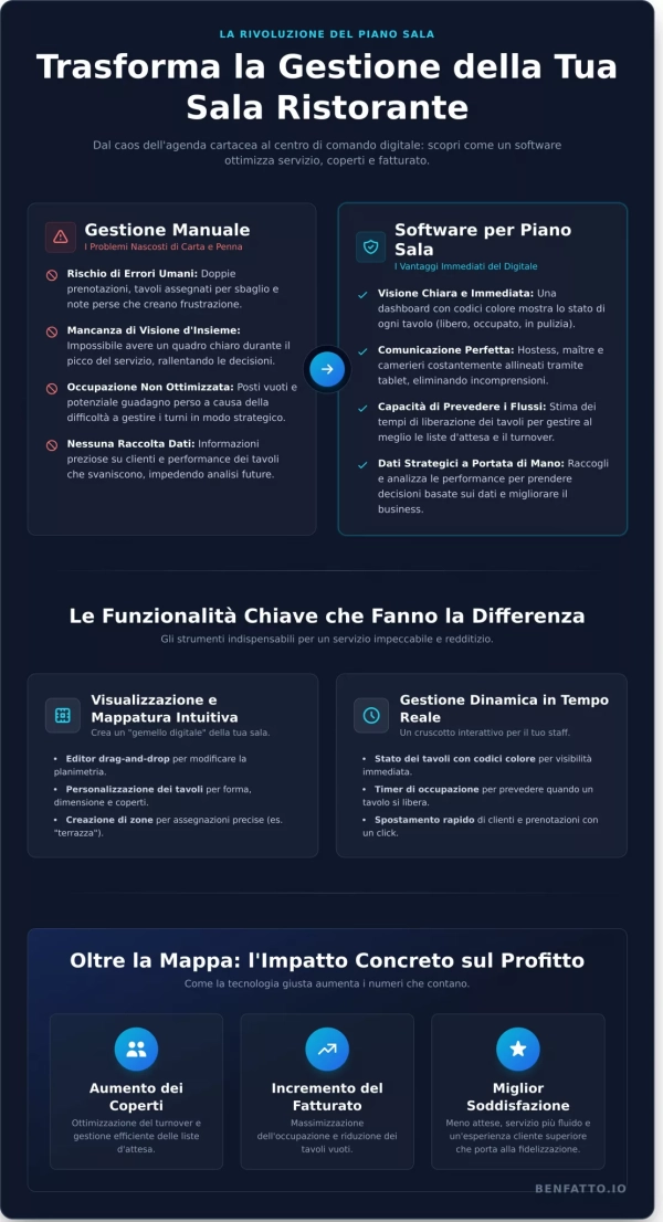 Software Piano Sala Ristorante: La Guida per Ottimizzare Tavoli e Servizio