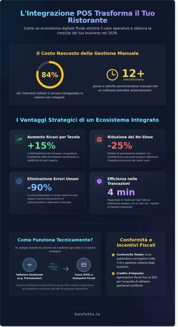 Integrazione POS Ristorante: La Guida Strategica per il 2026
