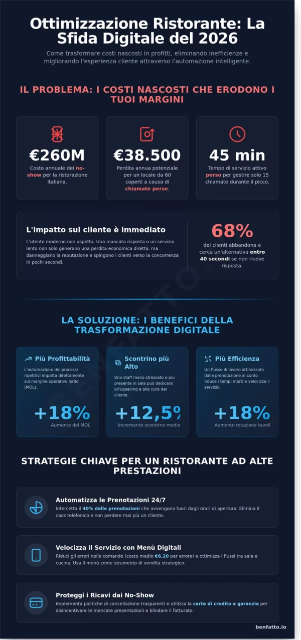 Ottimizzazione servizio ristorante: strategie e tecnologie per il 2026