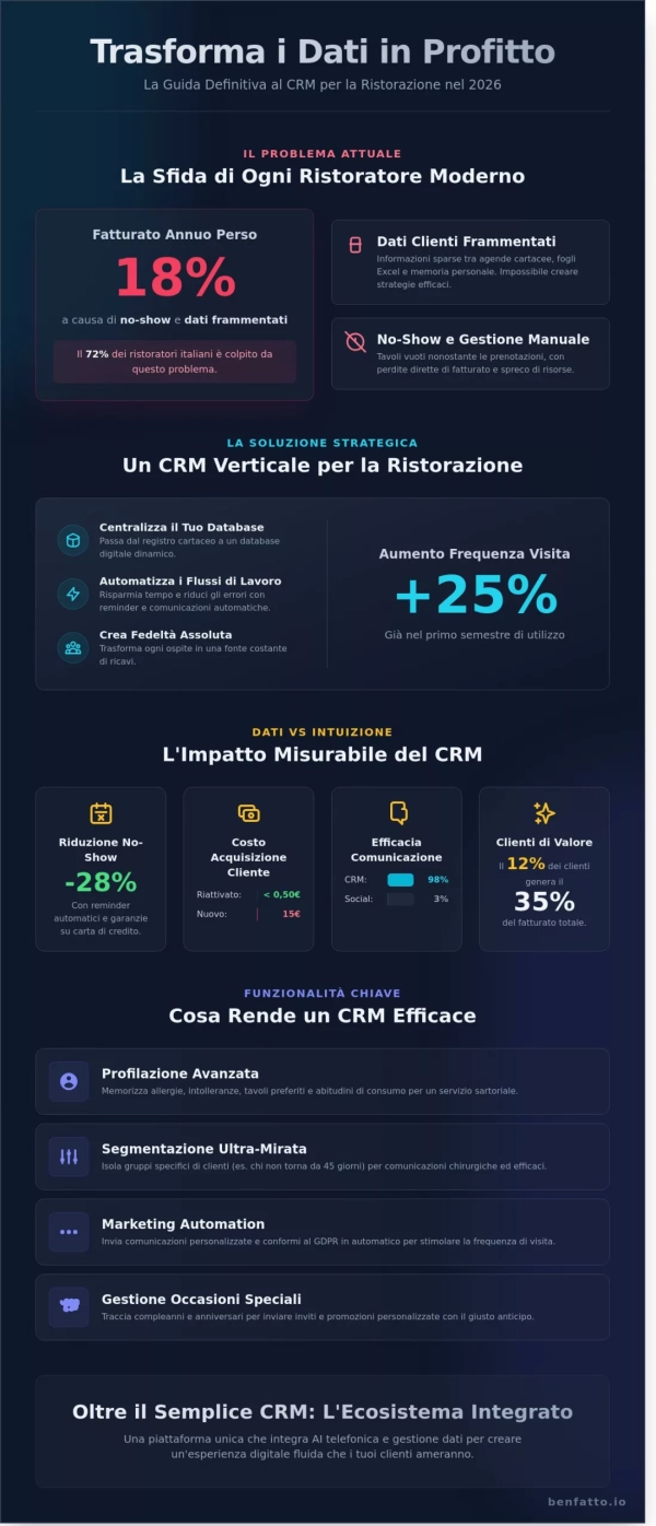 CRM per Ristoranti: Guida Completa alla Gestione Clienti nel 2026
